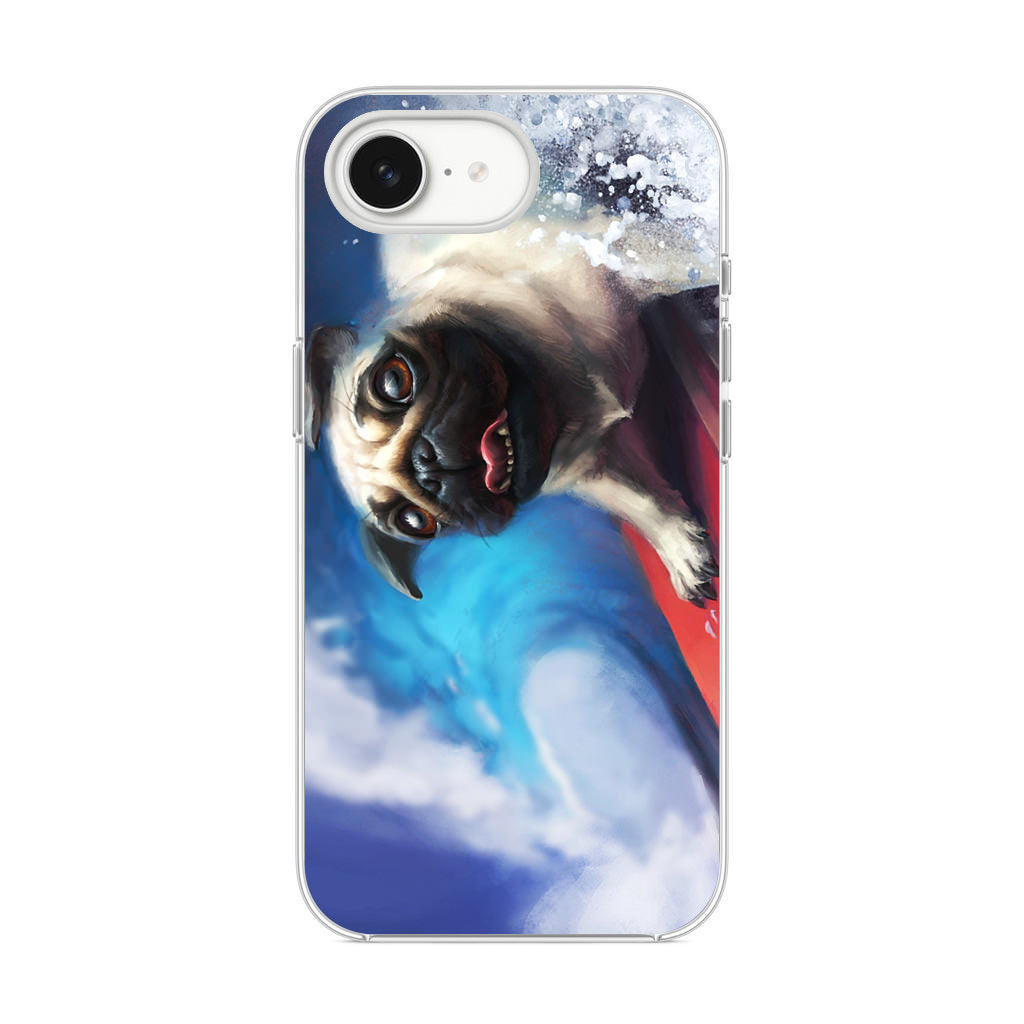 Pug Surfers iPhone 16e Case