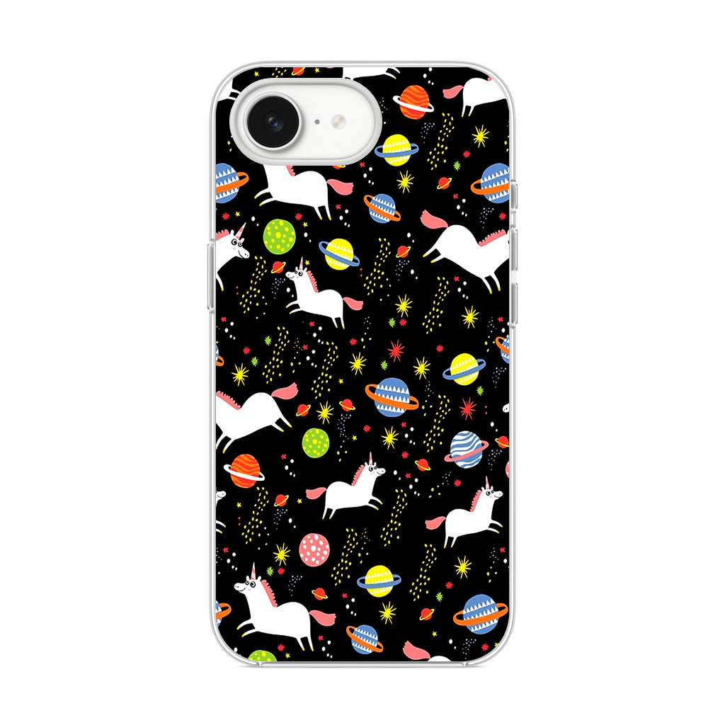 Space Unicorn Pattern iPhone 16e Case