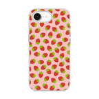 Strawberries Pattern iPhone 16e Case