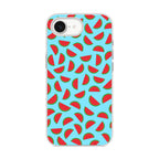 Watermelon Fruit Pattern Blue iPhone 16e Case