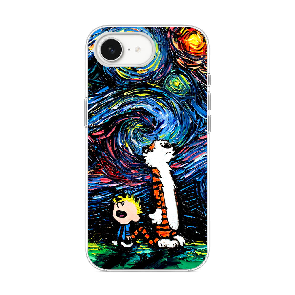 Calvin Art At Starry Night iPhone 16e Case