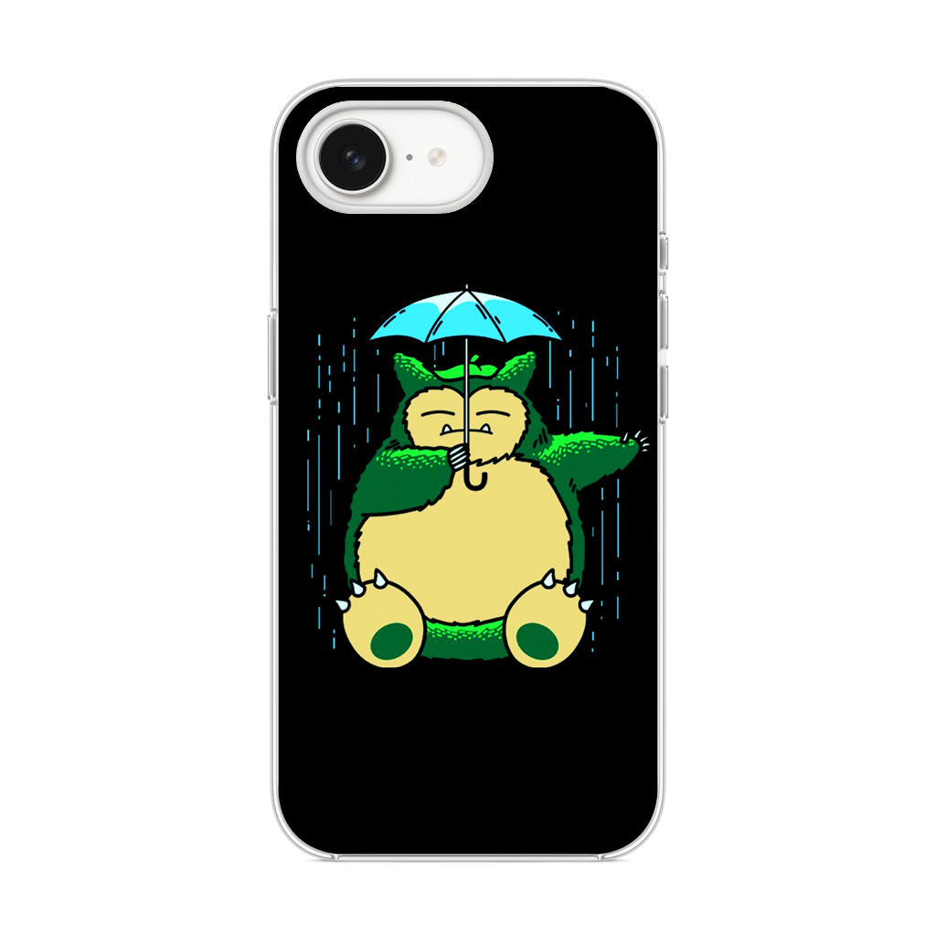 Cute Snorlax Umbrella iPhone 16e Case