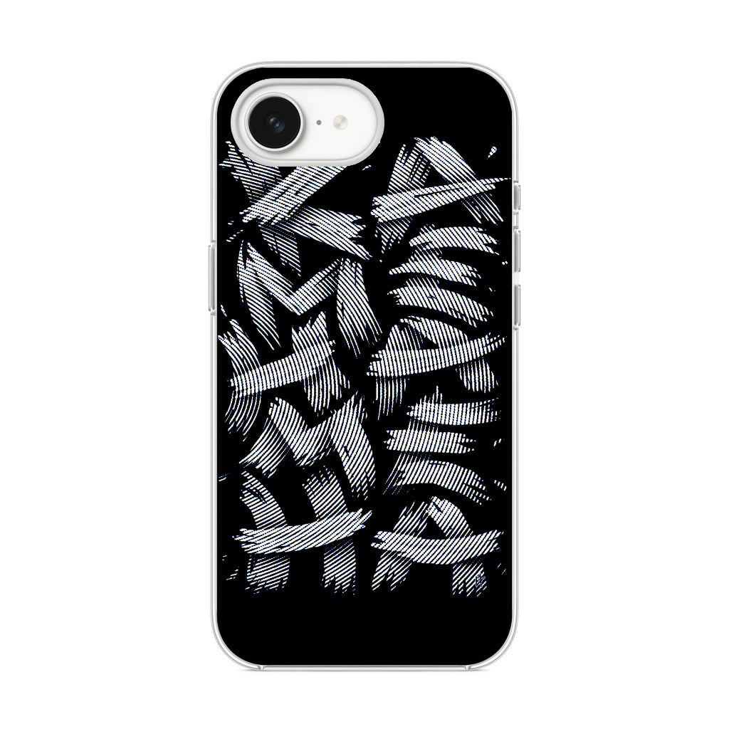 Dragon Ball Kamehameha Font Art iPhone 16e Case