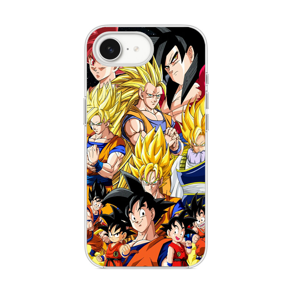 Dragon Ball Z Son Goku Transformation iPhone 16e Case