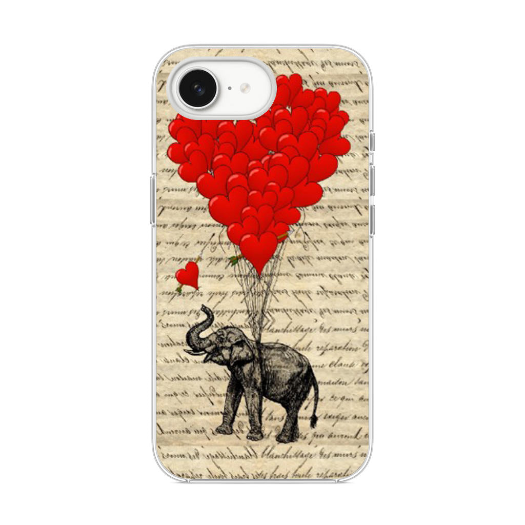 Elephant And Heart iPhone 16e Case