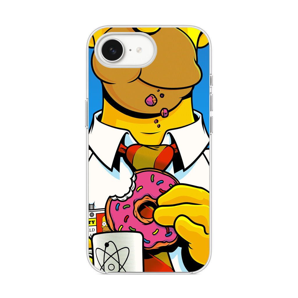 Homer Eats Donut iPhone 17e Case
