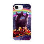 LLama And Sloth On Space iPhone 16e Case