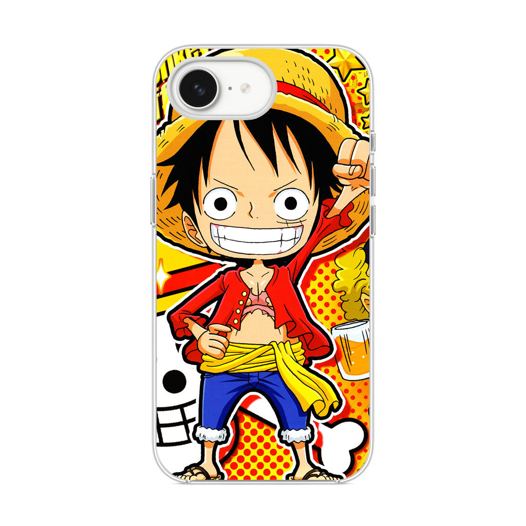 One Piece Cute Luffy iPhone 16e Case