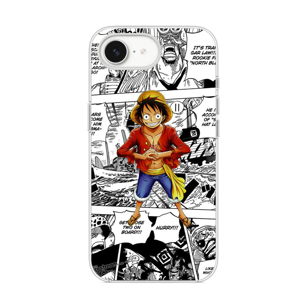 One Piece Luffy Comics iPhone 16e Case