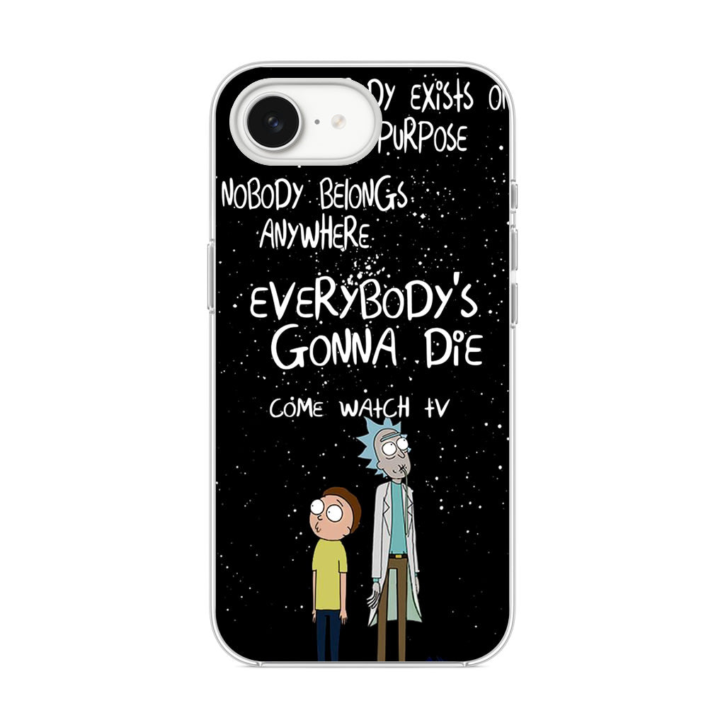 Rick And Morty Quotes iPhone 16e Case