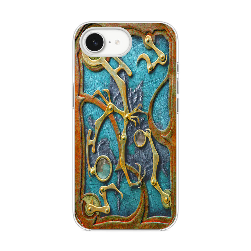 Steampunk Book Cover iPhone 16e Case