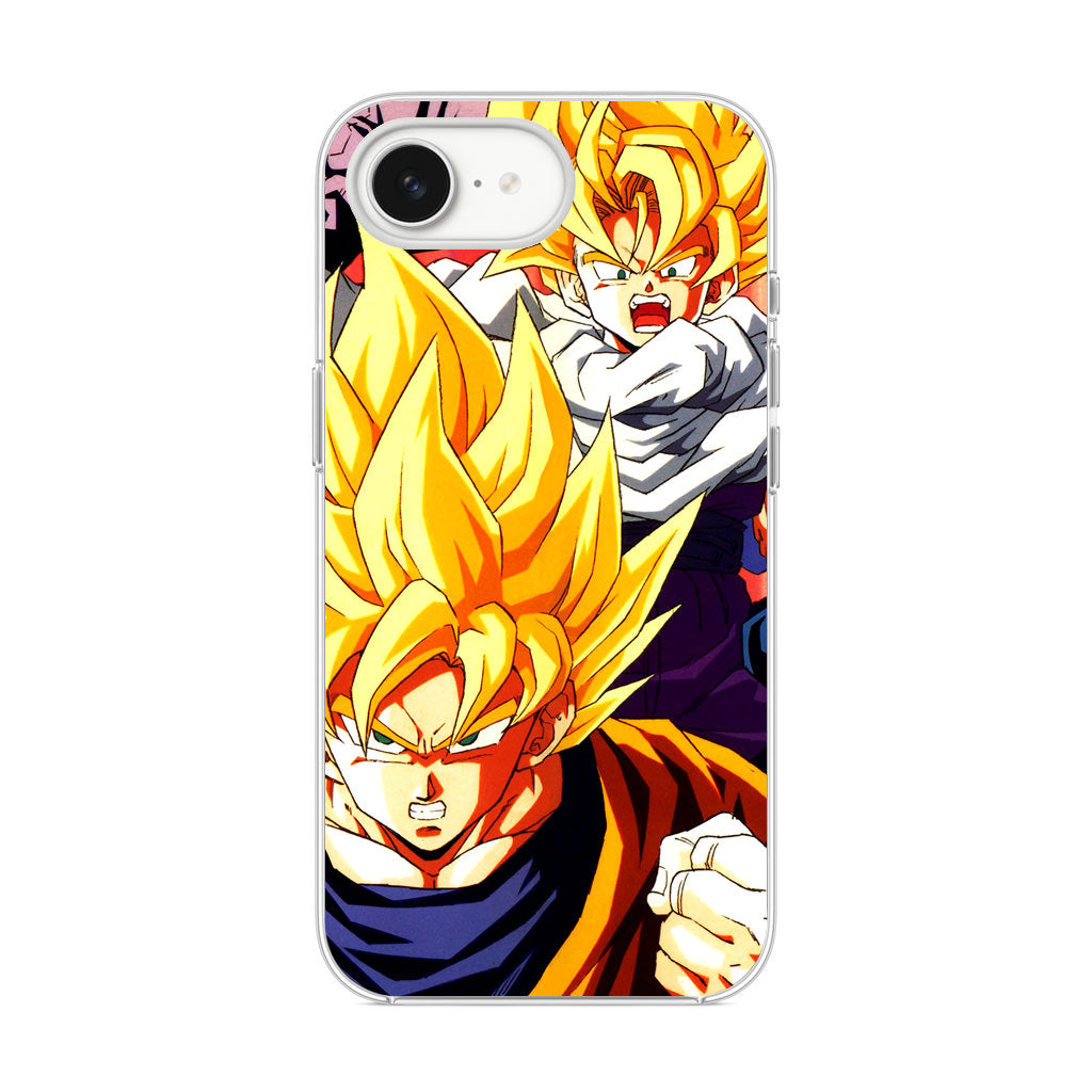 Super Saiyan Goku And Gohan iPhone 16e Case