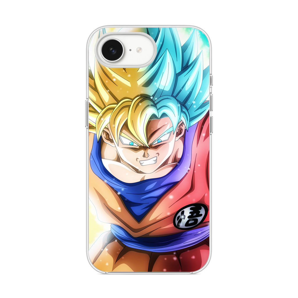 Goku SSJ 1 to SSJ Blue iPhone 16e Case