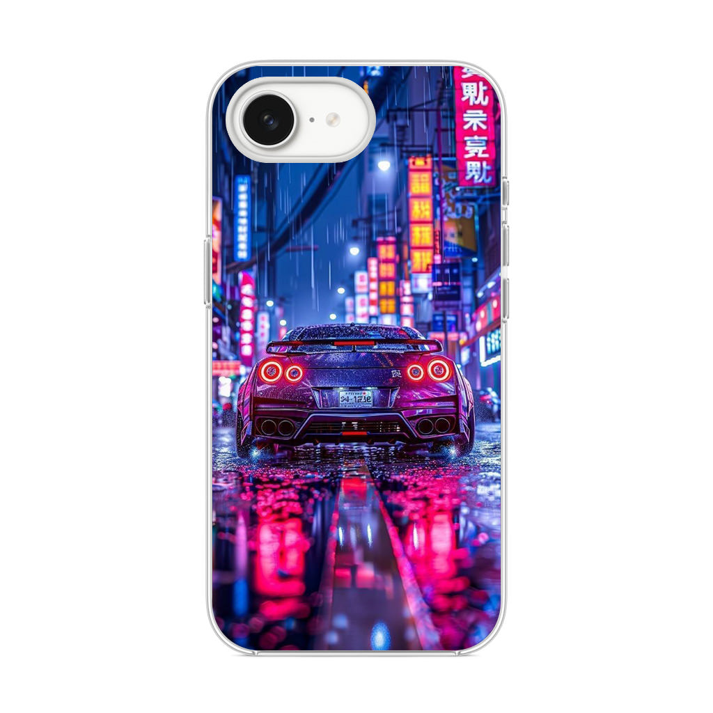 Neon Midnight Drift Tokyo Rain iPhone 17e Case