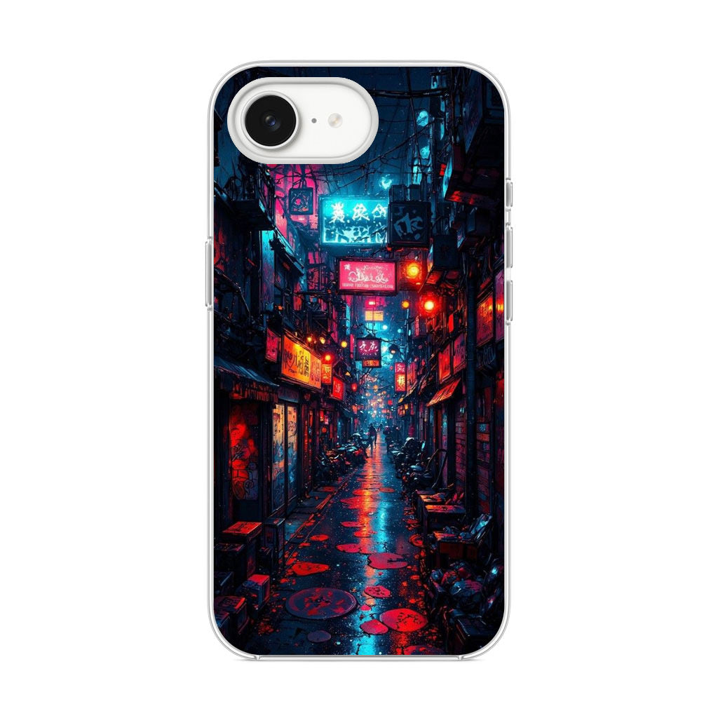 Neon Veins Of The Cyber City iPhone 17e Case