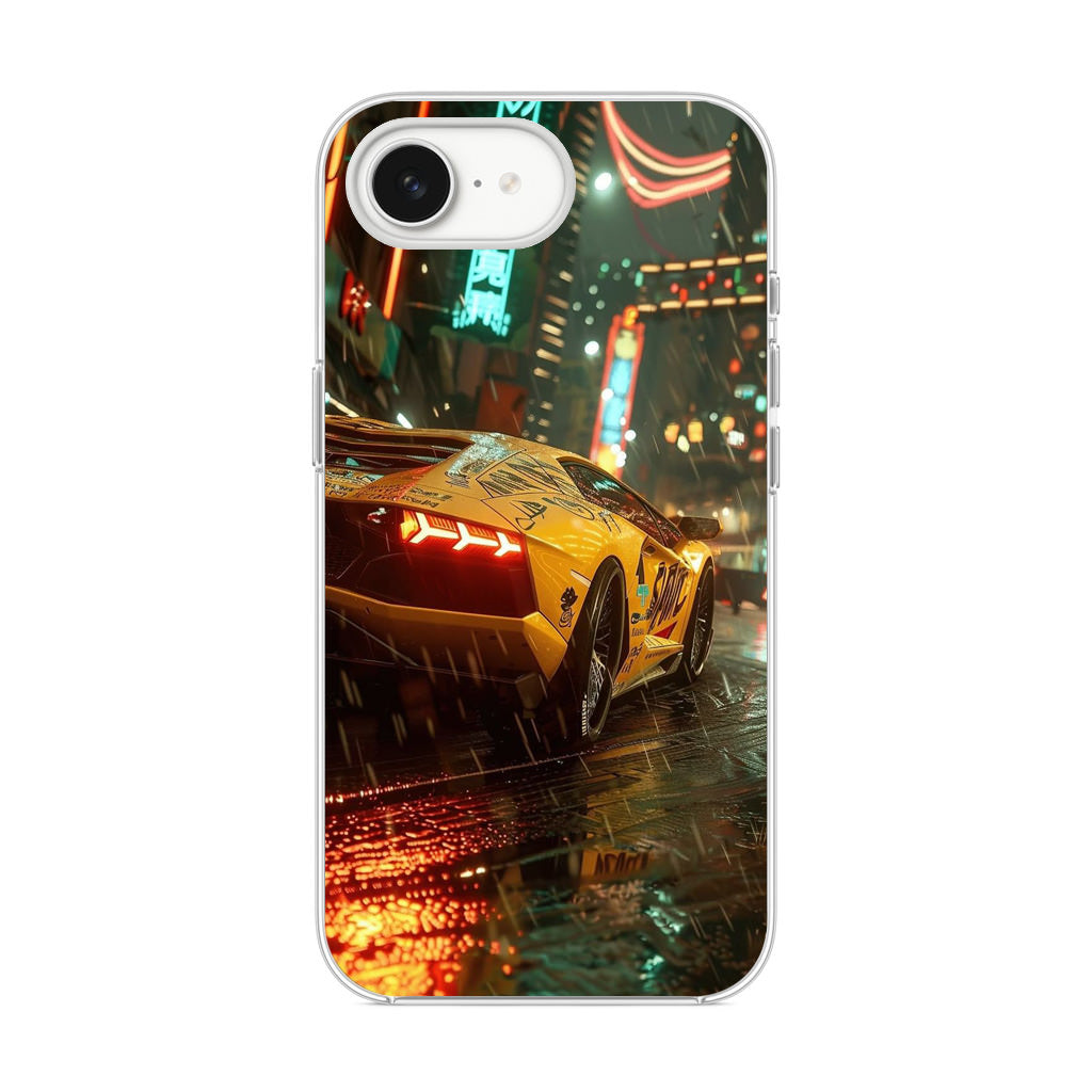 Night Drift Thunder Neon Streets iPhone 17e Case