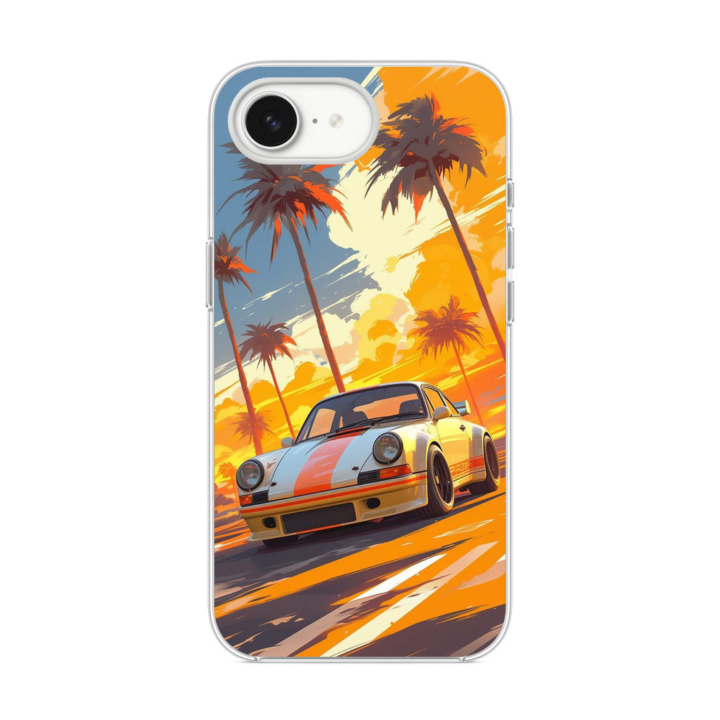 Turbo Dreams in Neon Palms iPhone 17e Case