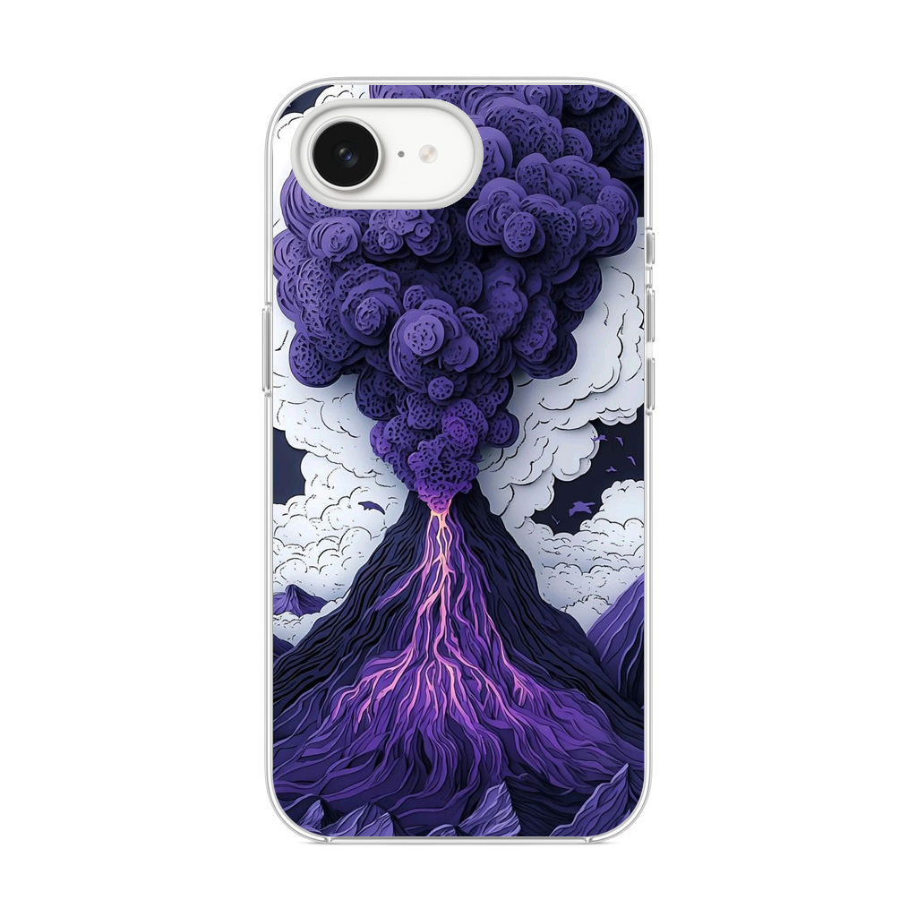 Violet Fury Der erwachende Vulkan iPhone 17e Hülle