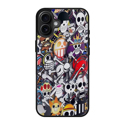 All Pirate Symbols One Piece iPhone 17 Case