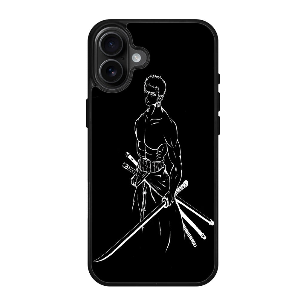 Roronoa Zoro Outlines iPhone 17 Case