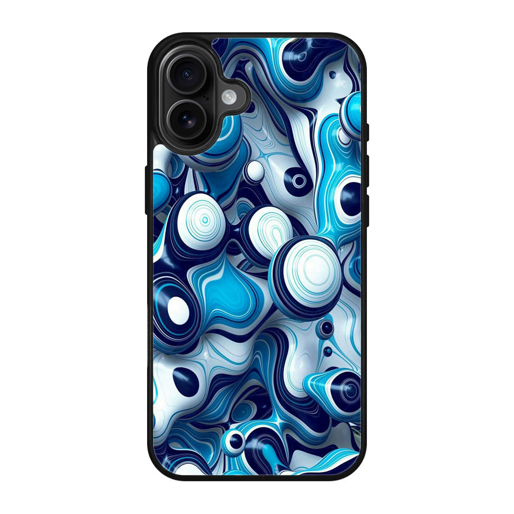 Abstract Art All Blue iPhone 17 Case