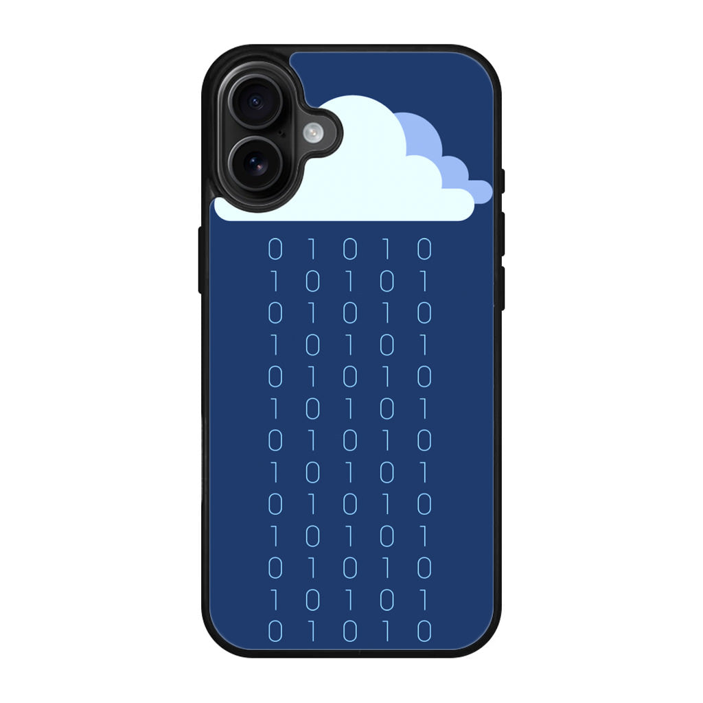 Abstract Binary Minimalist iPhone 17 Case