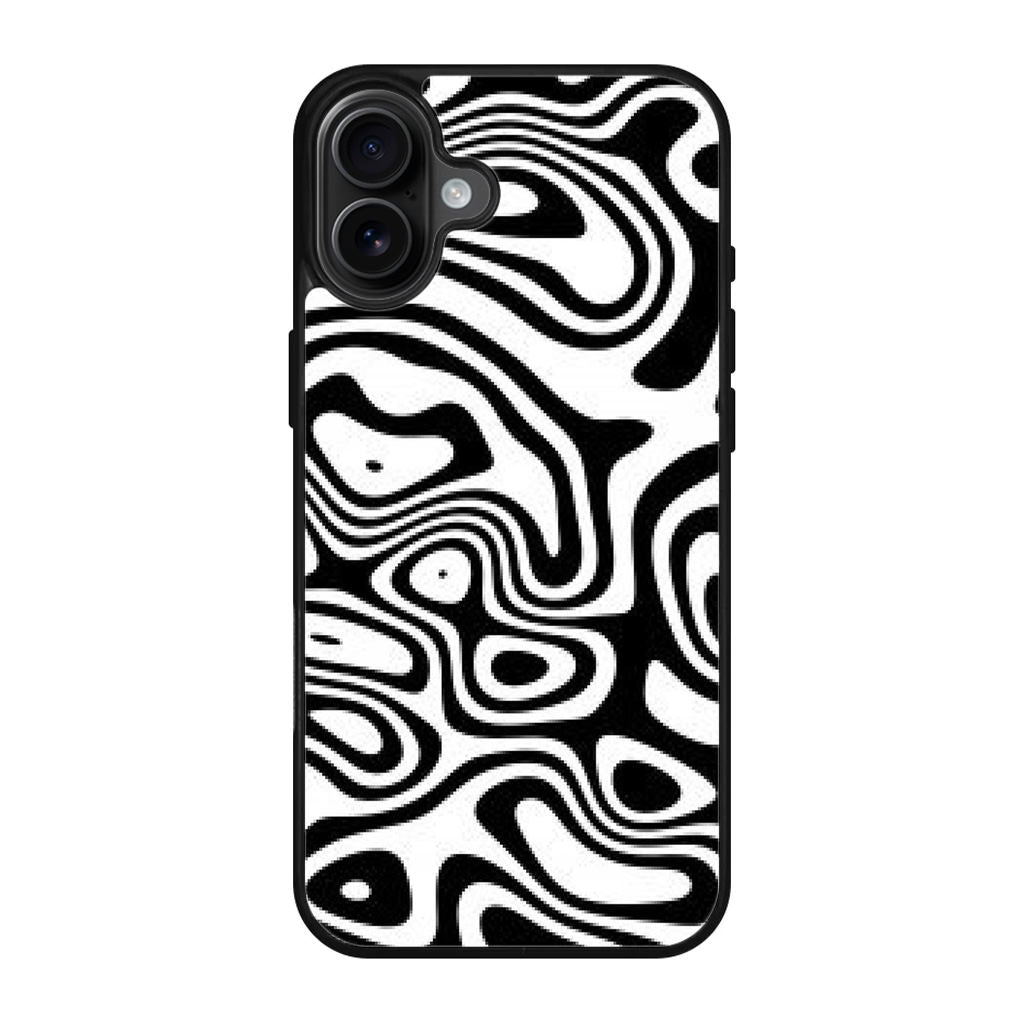 Abstract Black and White Background iPhone 17 Case
