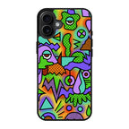 Abstract Colorful Doodle Art iPhone 17 Case