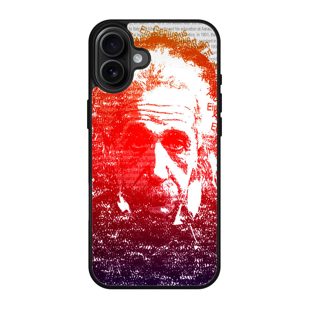 Albert Einstein Art iPhone 17 Case