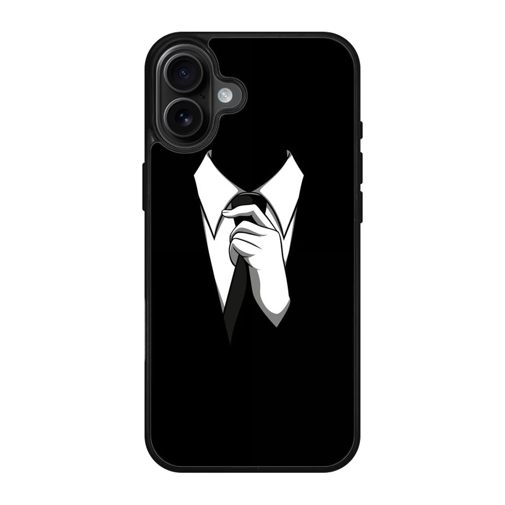 Anonymous Black White Tie iPhone 17 Case