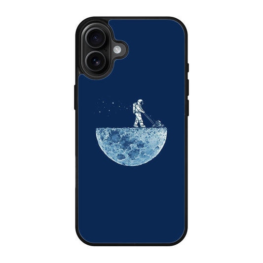 Astronaut Mowing The Moon iPhone 17 Case