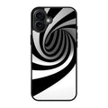 Black and White Twist iPhone 17 Case