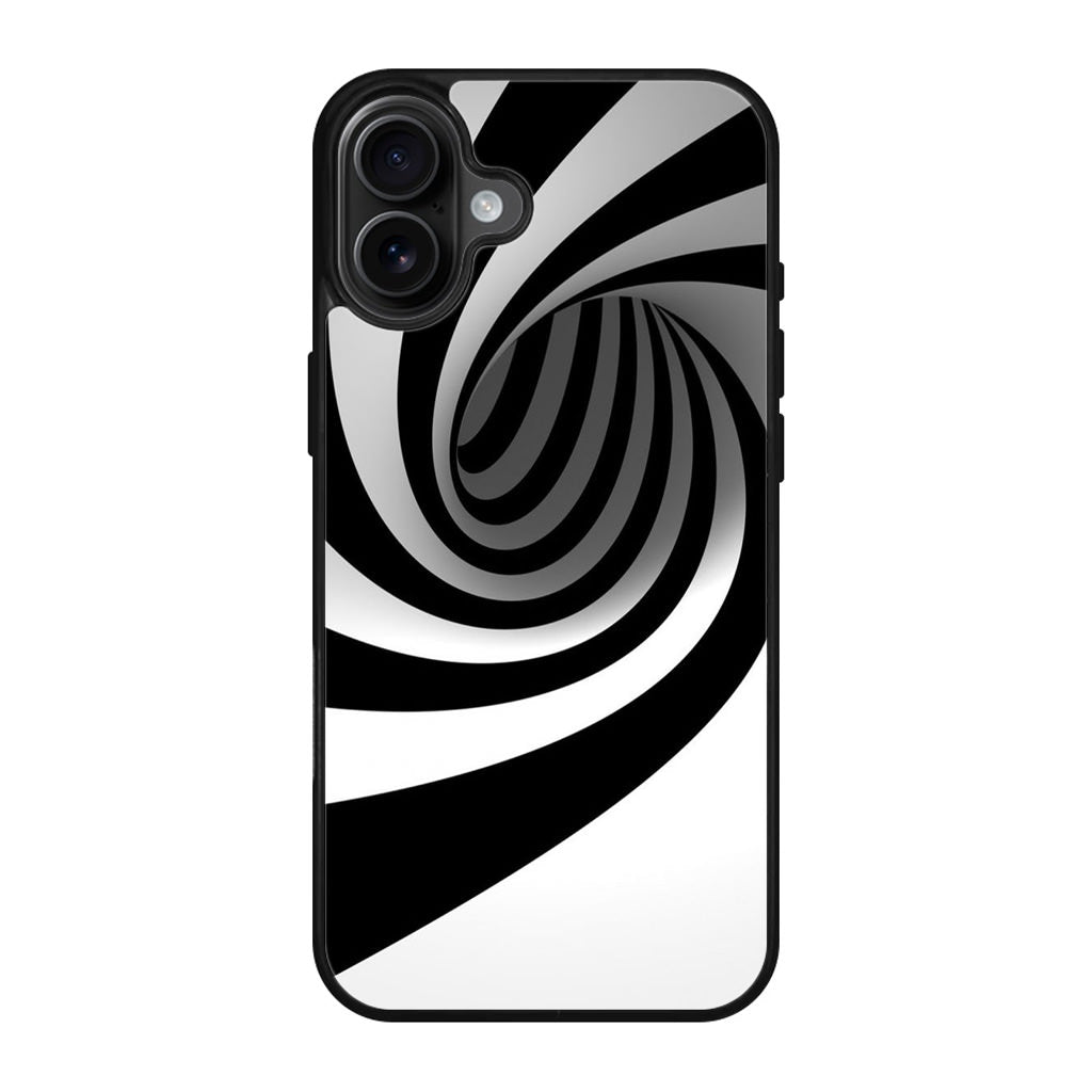 Black and White Twist iPhone 17 Case
