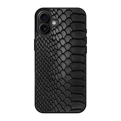Black Snake Skin Texture iPhone 17 Case