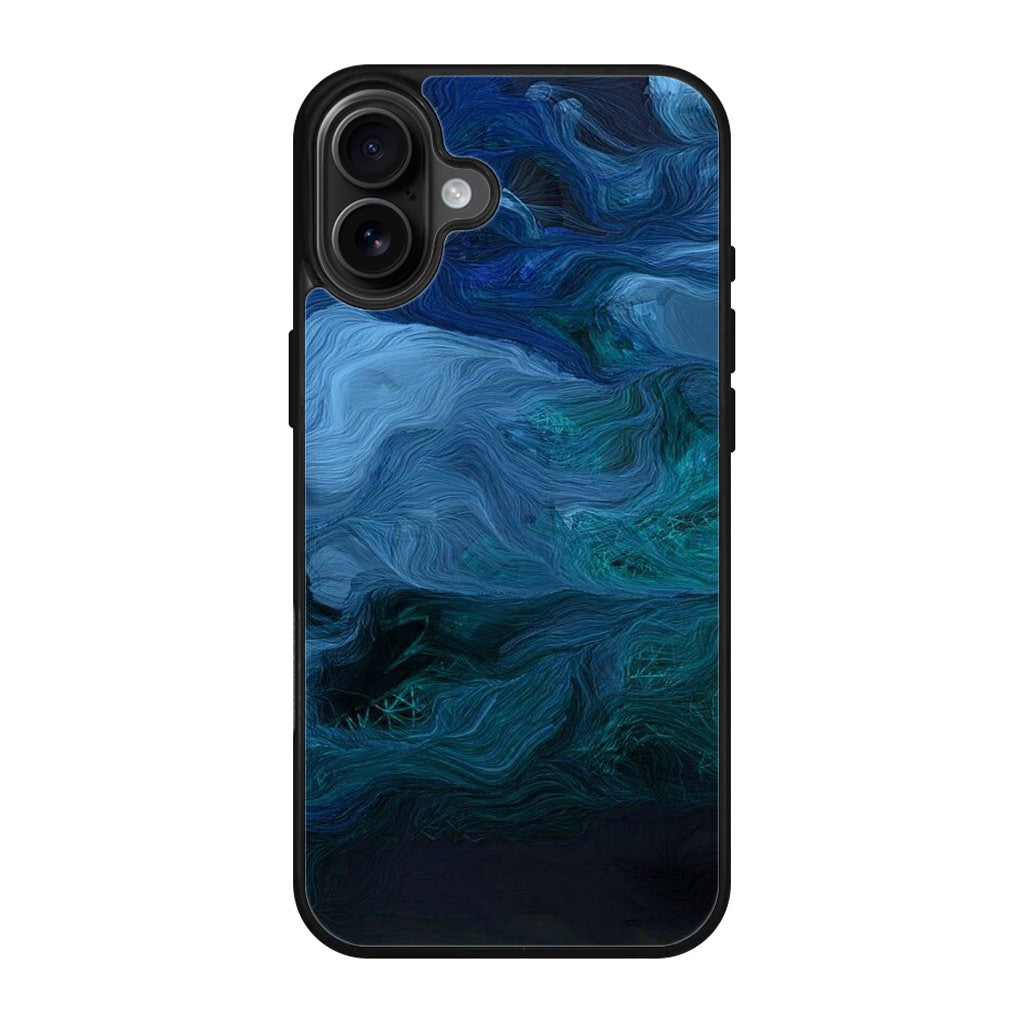 Blue Abstract Art iPhone 17 Case