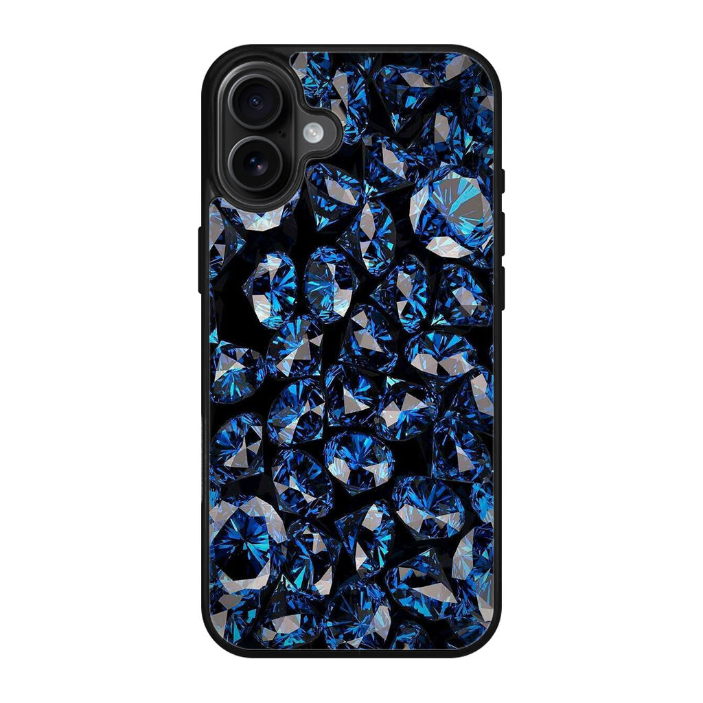 Blue Diamonds Pattern iPhone 17 Case