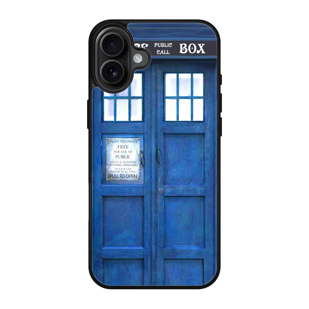 Blue Police Call Box iPhone 17 Case