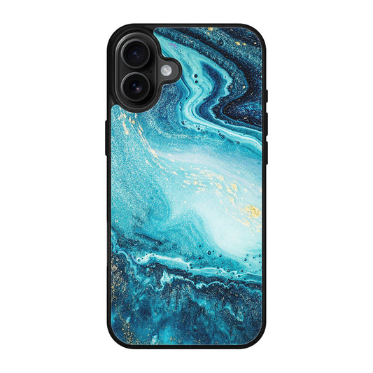 Blue Water Glitter iPhone 17 Case