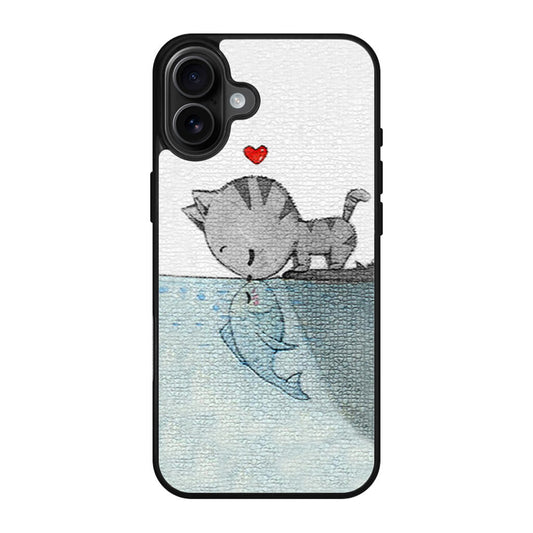 Cat Fish Kisses iPhone 17 Case
