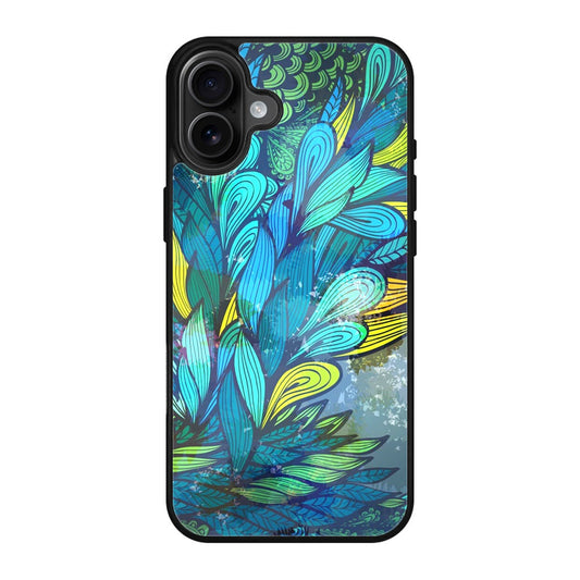 Colorful Art in Blue iPhone 17 Case