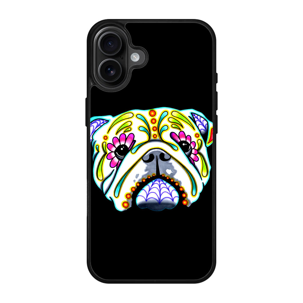 Colorful Bulldog Art iPhone 17 Case