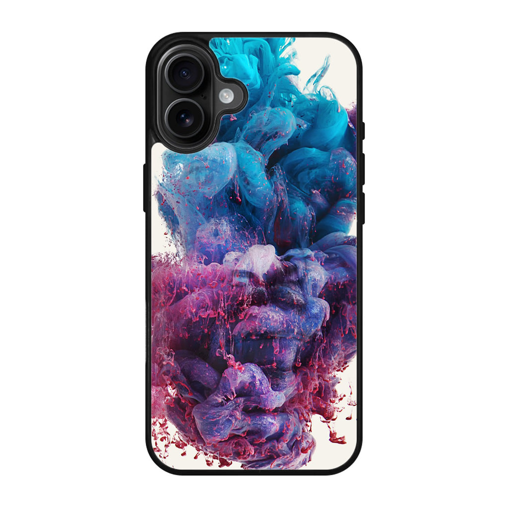 Colorful Dust Art on White iPhone 17 Case