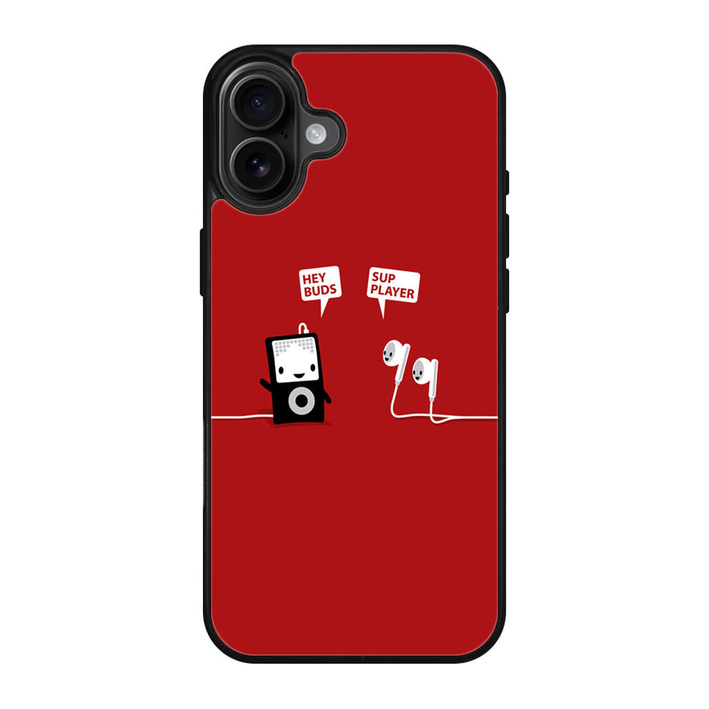 Funny Music Headphones Player Buds iPhone 17 Case