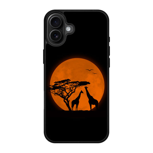 Giraffes Silhouette iPhone 17 Case