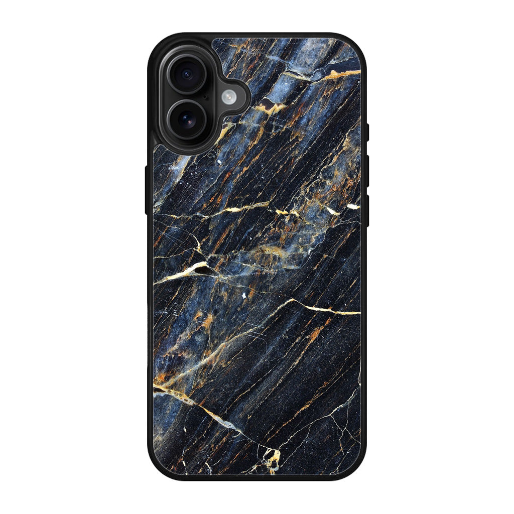 Golden Black Marble iPhone 17 Case