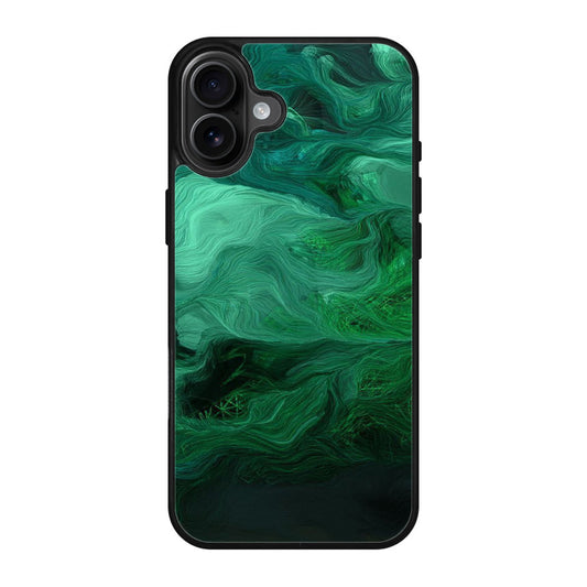 Green Abstract Art iPhone 17 Case