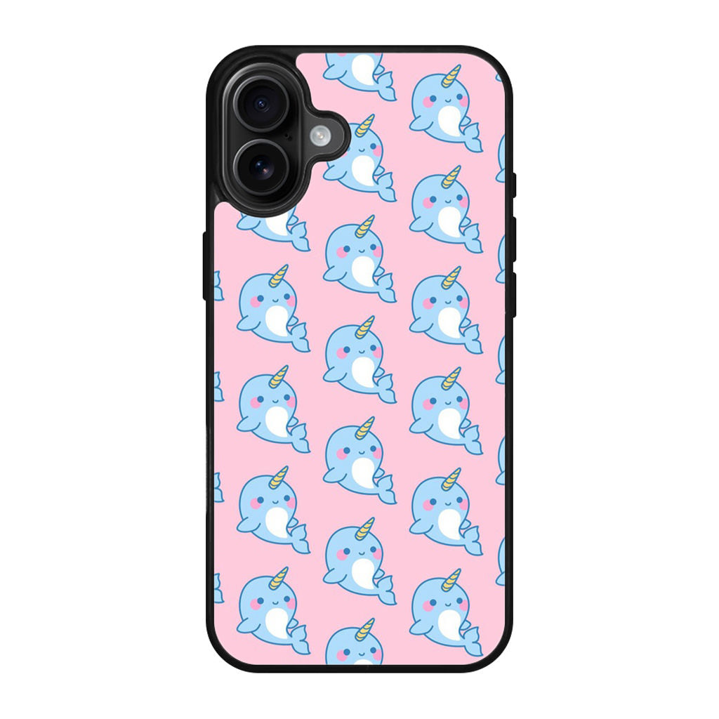 Horned Whales Pattern iPhone 17 Case