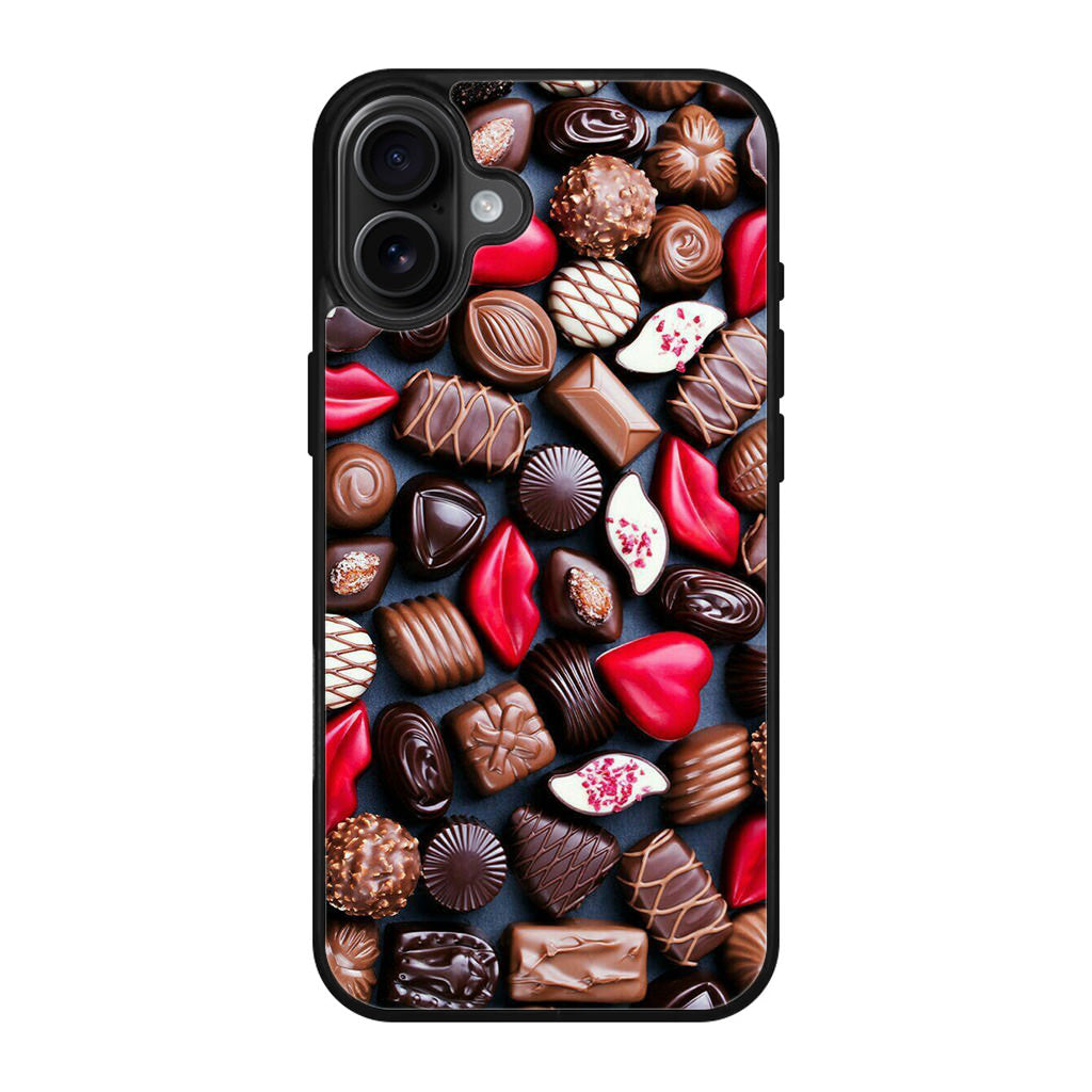 I Love Choco Pattern iPhone 17 Case