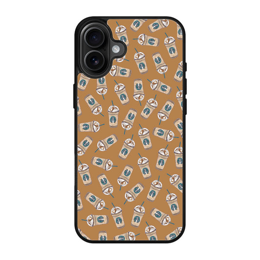 Iced Cappuccinos Lover Pattern iPhone 17 Case