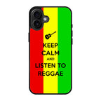 Keep Calm and Listen to Reggae iPhone 17 Case